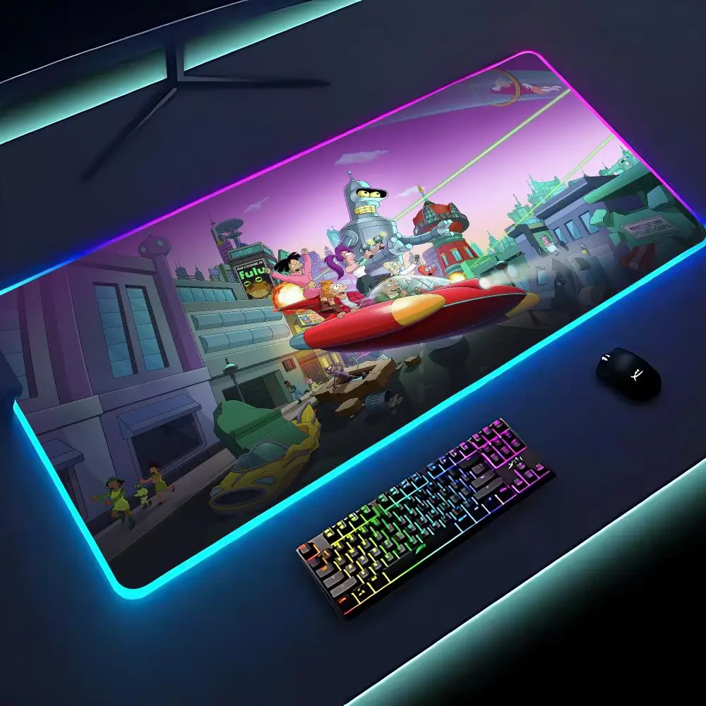 Comedy animation Futurama Mouse Pad Keyboard Cover Desk-mat Colorful Surface Multi-size World Computer Gamer