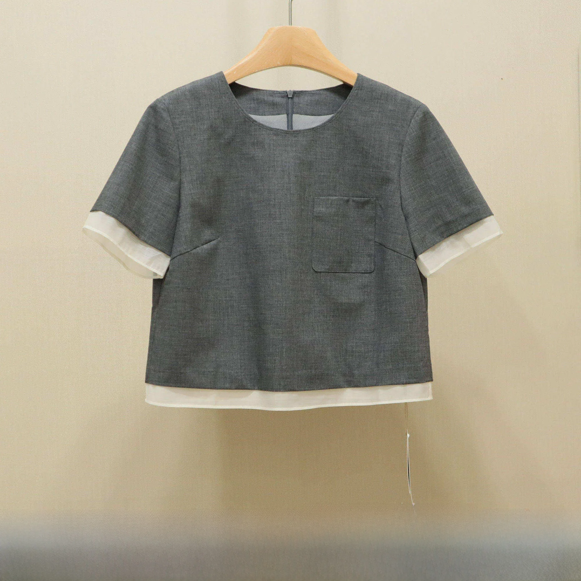 

Summer New Short Fake Two-Piece Top Women's Comfortable Breathable Loose Fit round Neck Short Sleeve Color Shirt