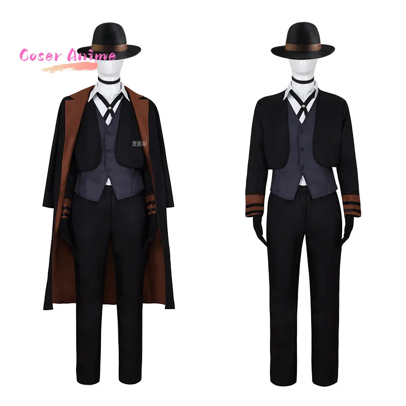 게임   길 잃은 개 다자이 오사무 코스프레 의상 유니폼 할로윈 파티 여성용 남성용 카니발 소품