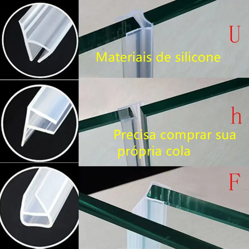 2.5/5M 6-12mm FU h Shape Bathroom Accessaries Hardware Bath 