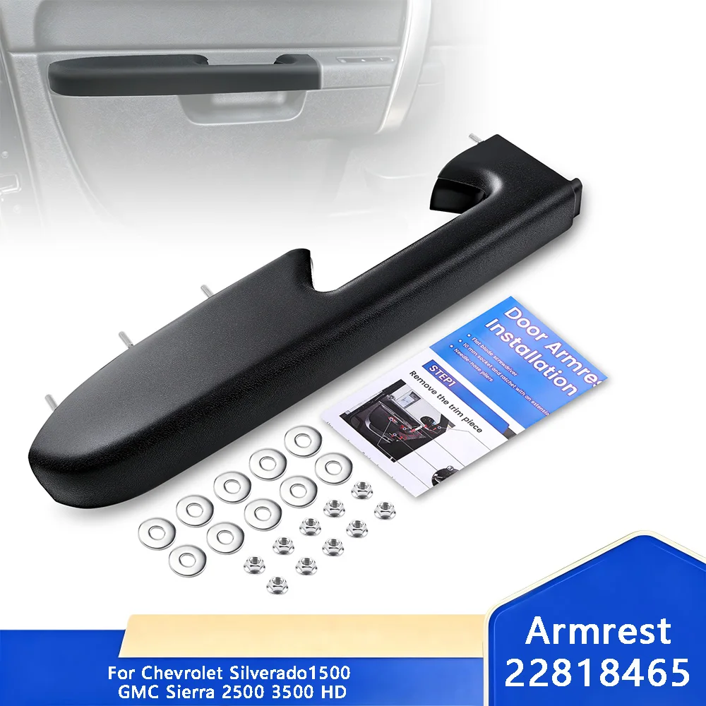 Front Left Door Armrest Repair 22818465 For Chevrolet Silverado1500 GMC Sierra 2500 3500 HD 2010-2014 23402964 Black Armrests