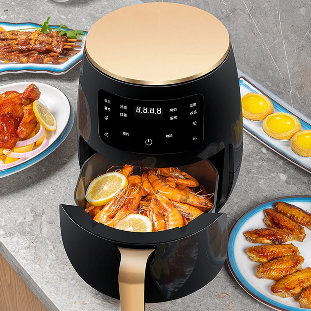 6L Electric Air fryer Multi-functional Intelligent Touch Screen Oven Large Capacity Mechanical Deep Fryer For Home Airfryer