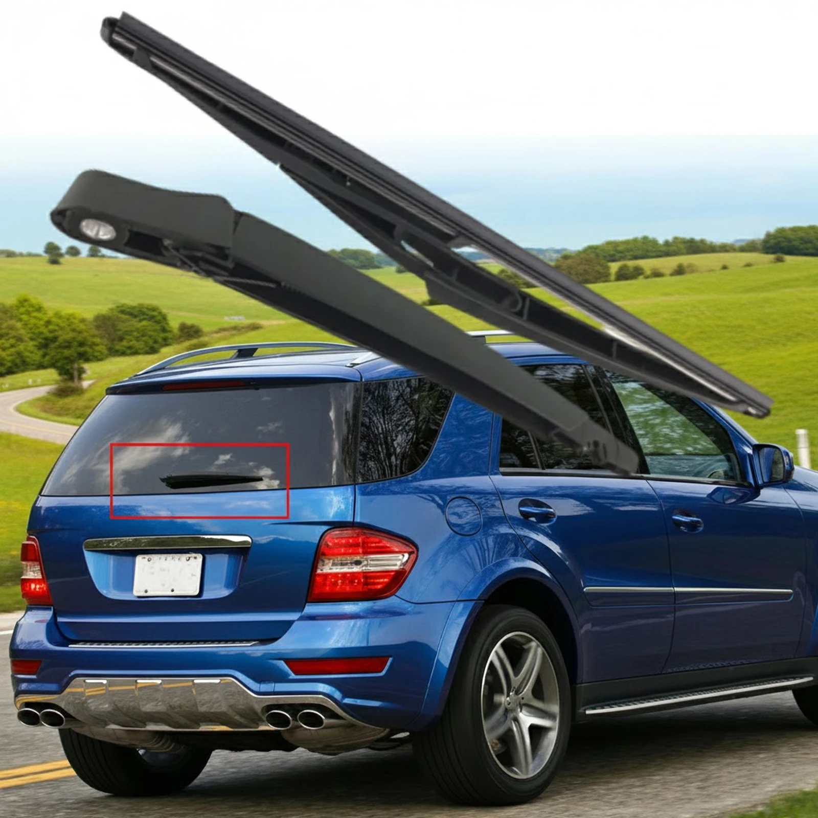 

Rear Windscreen Wiper Arm & Blade Set for Mercedes-Benz ML63 ML300 ML320 2005-2015 A1648200744