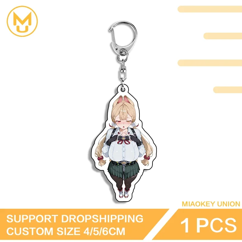 Zenless Zone Zero Pretty Alice Waifu Keyring High Quality Rotundity Acrylic Waterproof Props Suitable For Schoolbag Decoration
