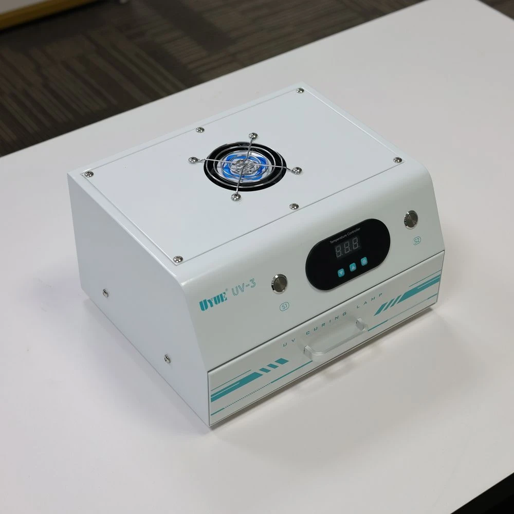 UV-3 عالية الكفاءة 1200 واط الأشعة فوق البنفسجية علاج صندوق إضاءة مزدوج توقيت ذكي علاج مصباح الهاتف LCD حافة الشاشة الغراء الجاف أدوات إصلاح