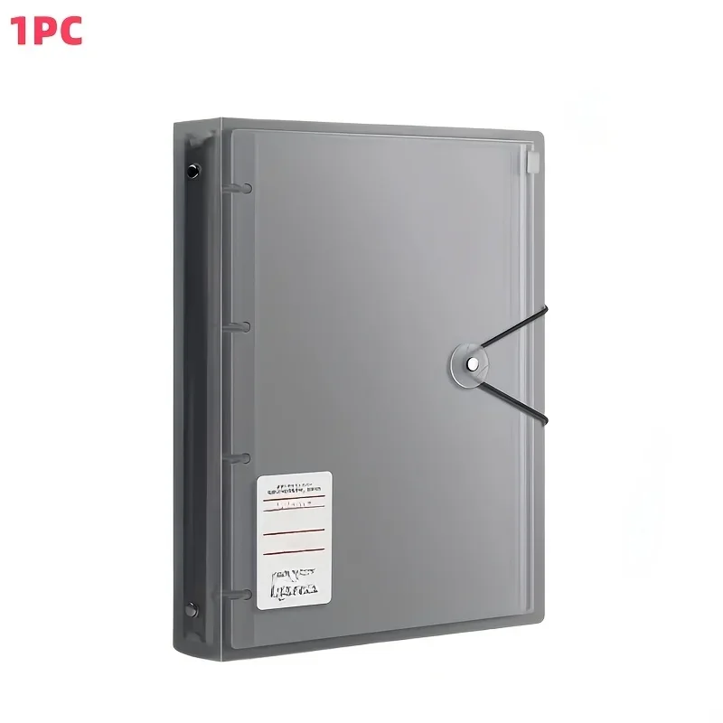 Durable Waterproof Zipper Binder, Plastic Material, Secure Lock Closure, Essential Documents Organizer
