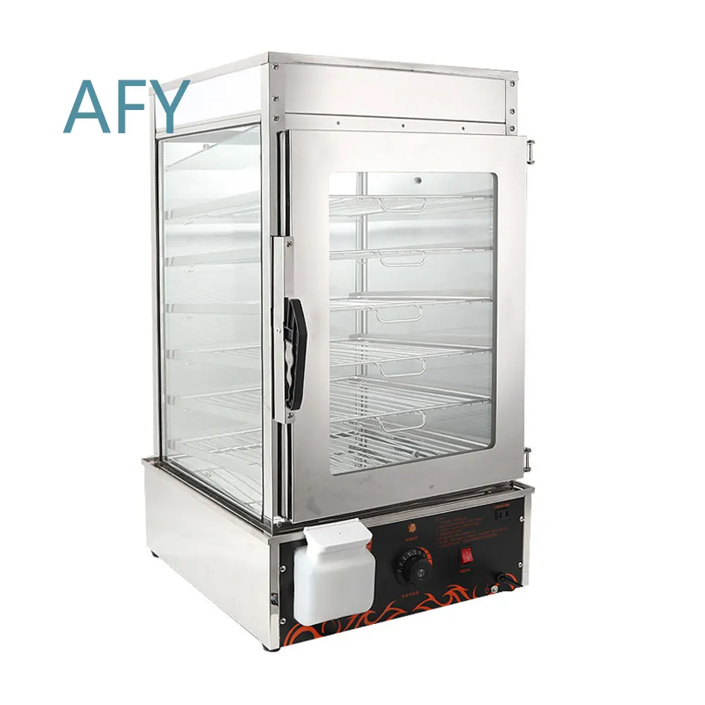 Commercial Electric Bun Steamer for Automatic Steamed Buns Machine Dual Purpose Food Steamer with Timer Control and Stainless