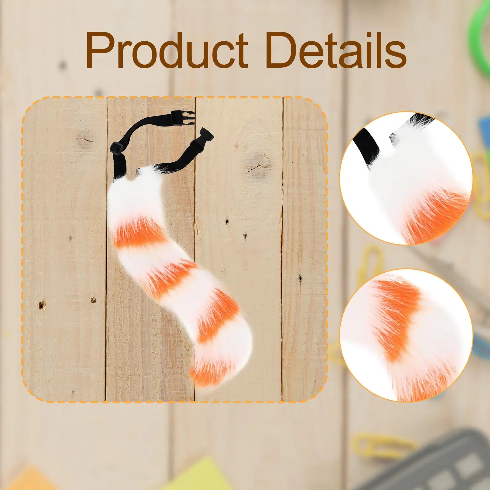 Faux Cosplay Tail Prop Lolita Cosplay Costume Accessories, Dress up Halloween Costume Accessory for Stage Performance Holiday