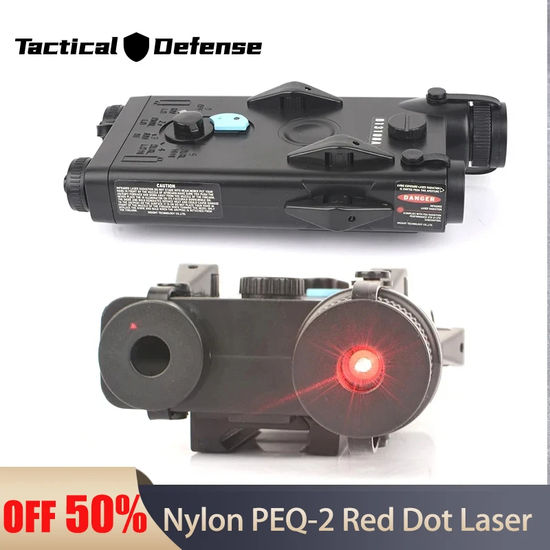 

Wadsn PEQ-2 Red Dot Laser Nylon AN Peq Sight PEQ2 Indicator Fit 20mm Rail Tactical Hunting Weapon Scout Light For CS Wargame