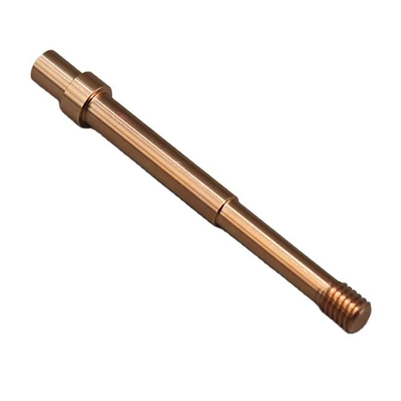 China Rapid Prototyping Production Factories Precision Turned Copper Alloy Threaded Pin, High Strength Custom Industrial Part