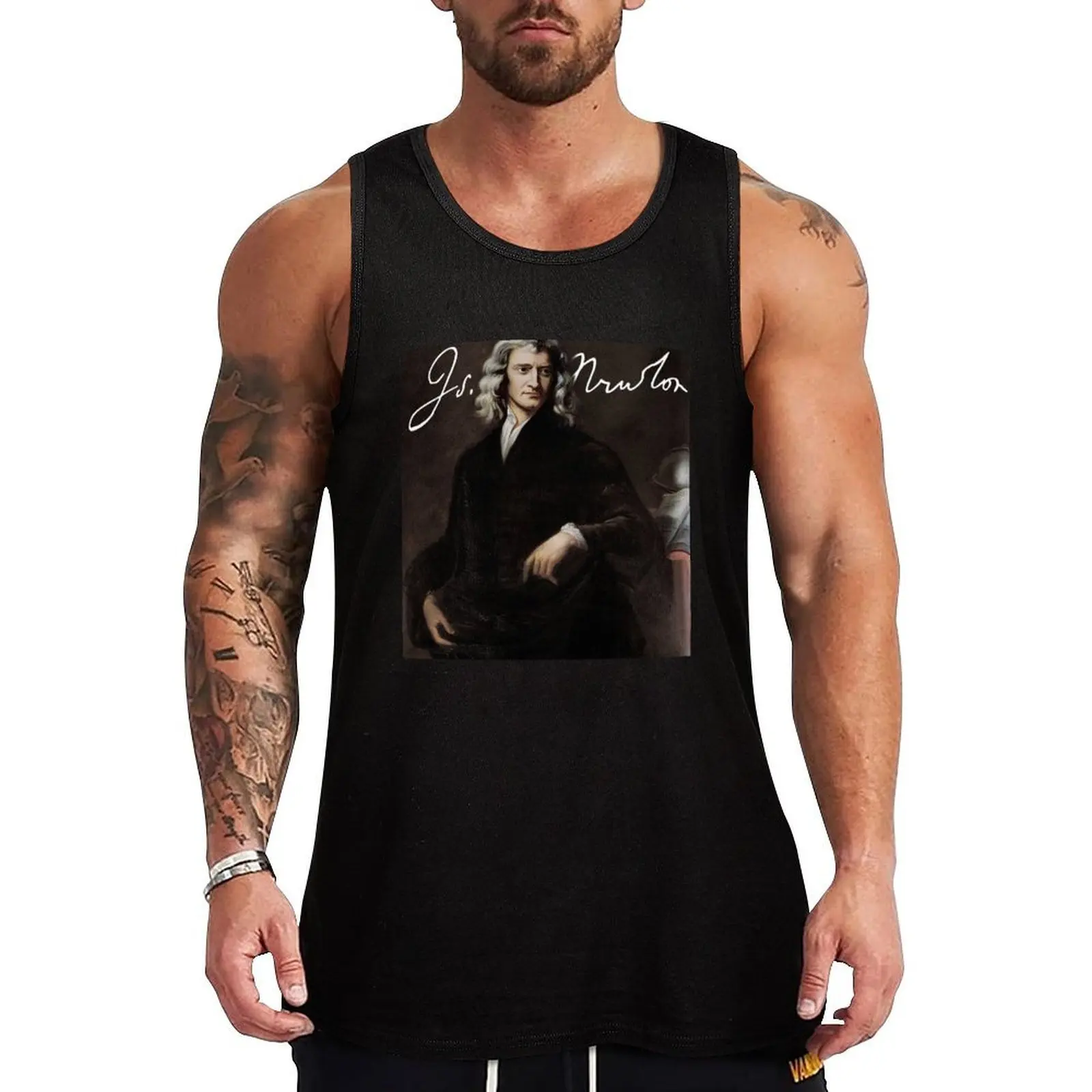 

Sir Isaac Newton - The Smartest Man to Ever Live Tank Top Lounge Tank Top Casual Sleeveless Loose Relaxed Top