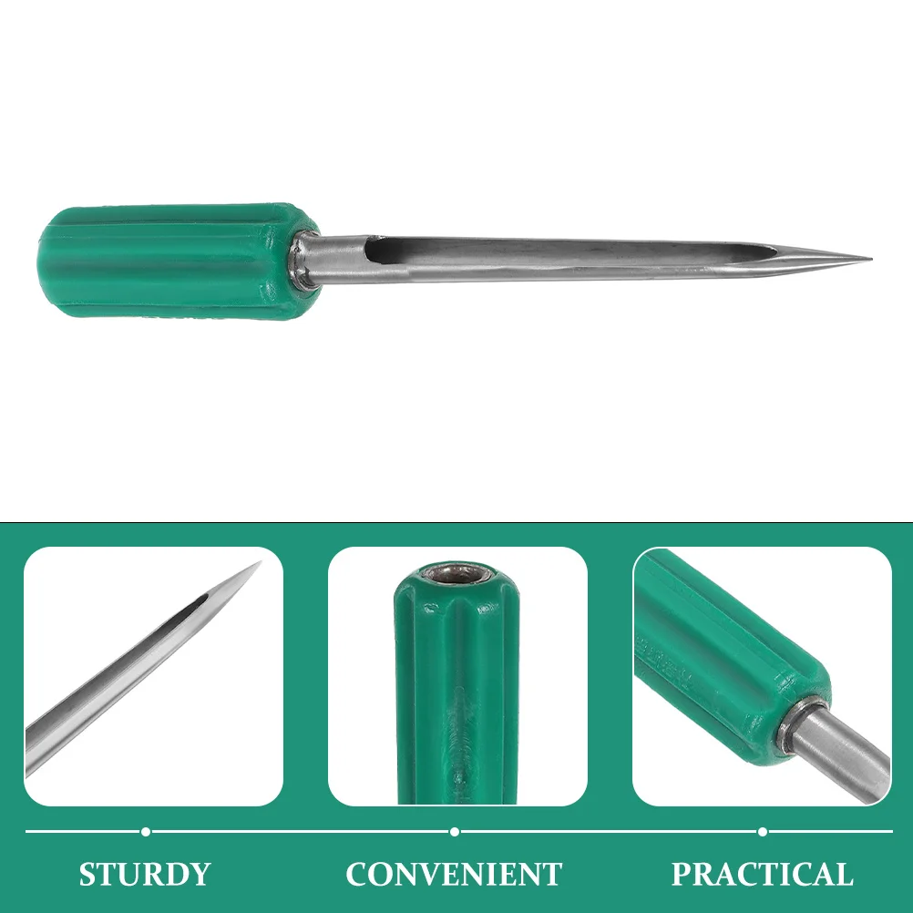 

2Pcs Metal Grain Sampler Stainless Steel Cereal Sampling Tool Ergonomic Handle Powder Sampler for Soil Crop Farm Test