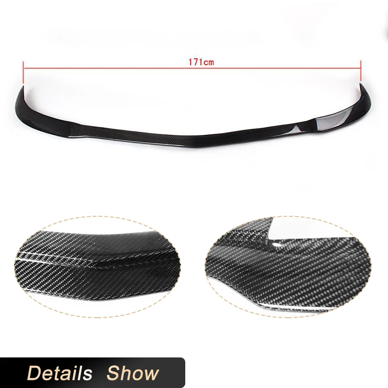 Carbon Fiber Car Front Bumper Lip Spoiler for Mercedes Benz C Class W204 C204 C63 AMG Only 2012-2014 Front Lip Splitters Bodykit