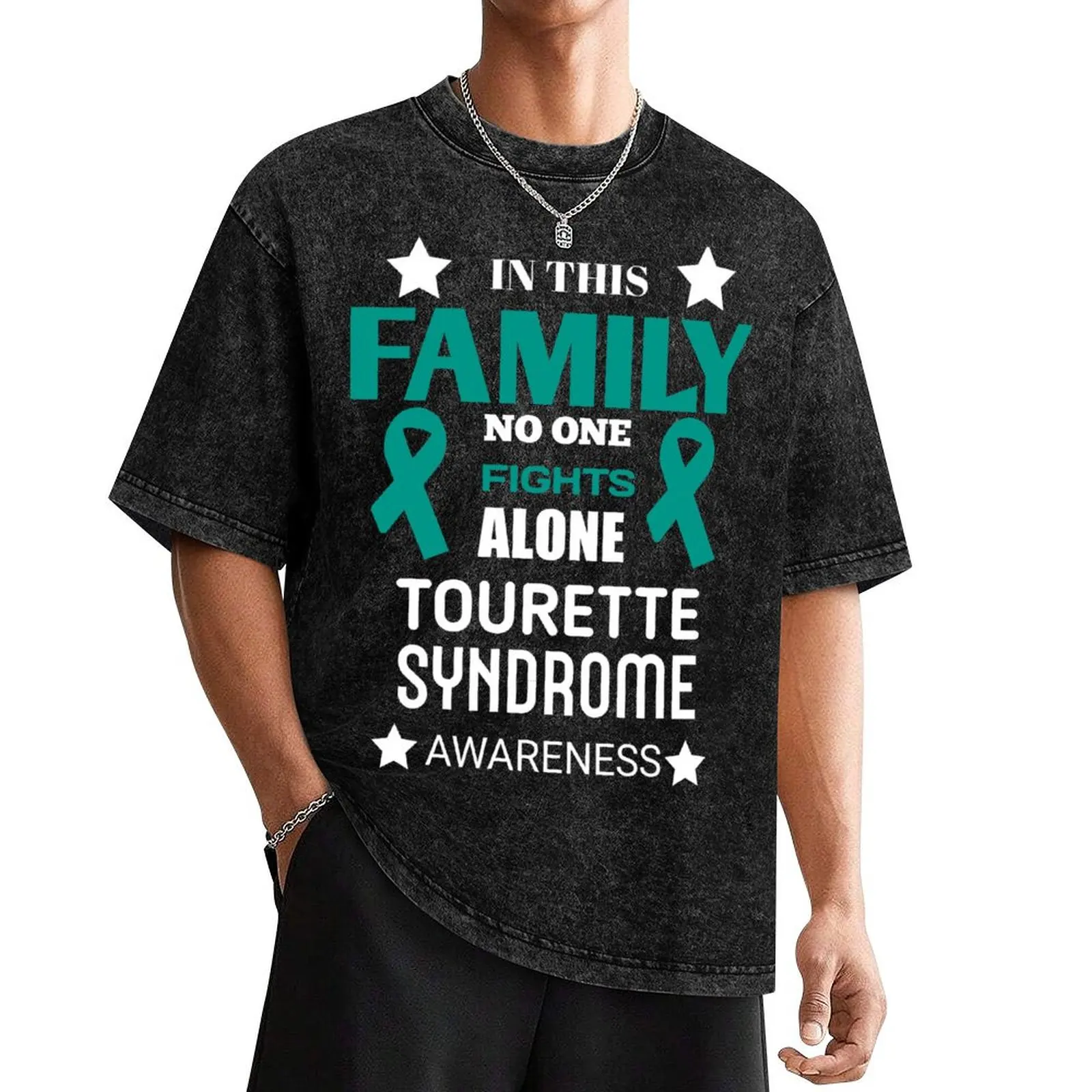 Tourette Syndrome Awareness Ribbon - Tourette's Survivor T-Shirt Short sleeve tee sublime tees big and tall t shirts for men