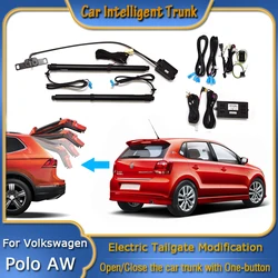 For Volkswagen POLO AW 2017~2024 Car Power Trunk Opening Electric Suction Tailgate Intelligent Tail Gate Lift Strut Modification