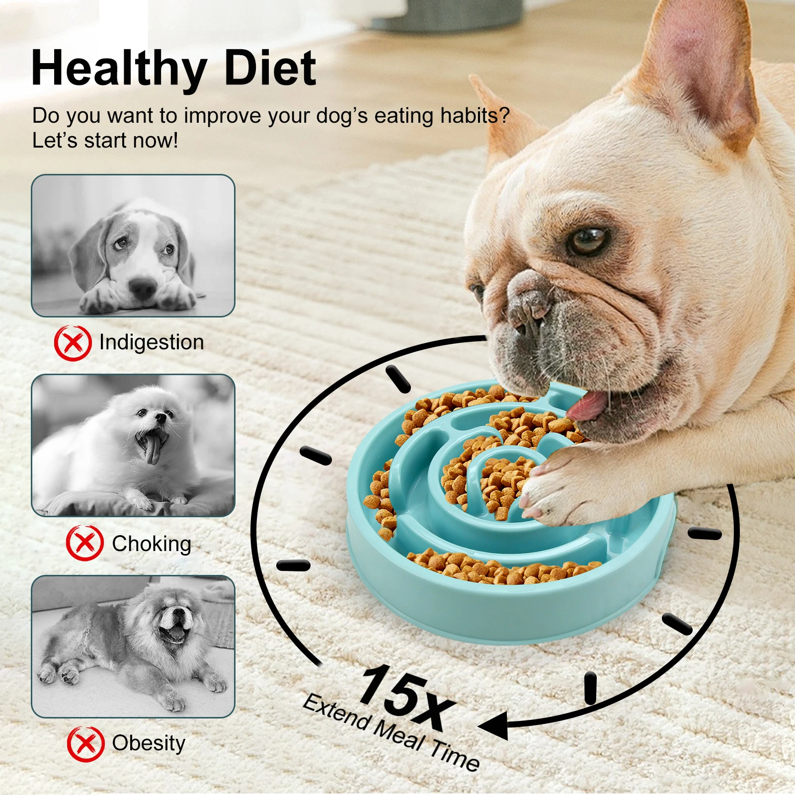 وعاء طعام للكلاب بطيء التناول، - مراجعة Royal Canin Food Medium وسعره