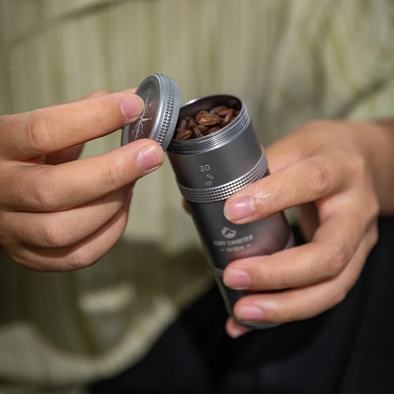 1pc Coffee Beans Can Travel Storage Sealed Cans Powder Tea Cans Camping Equipment Outdoor Travel Sealed Storage Tank