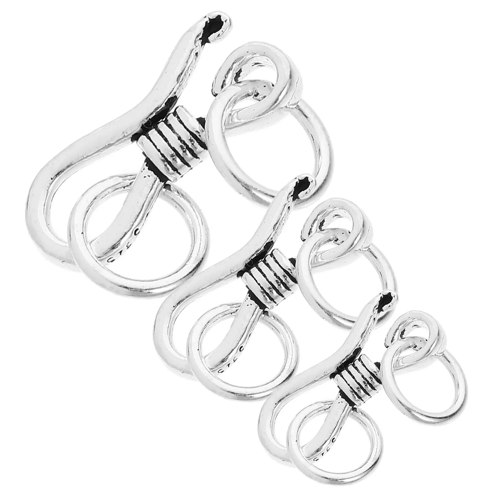 

3pcs Silver S Shape Lobster Clasp Jewelry Connector Diy Bracelet Necklace Accessory Lightweight Link Clasp Replacement For Women
