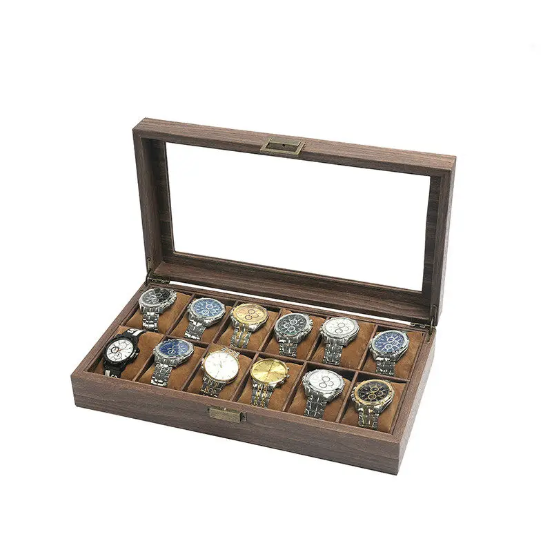 European Leather Watch Storage Box Gift Packaging Stall Display Wristwatch Bracelet Jewelry Organizer Holder Shop Business Gift - view 3