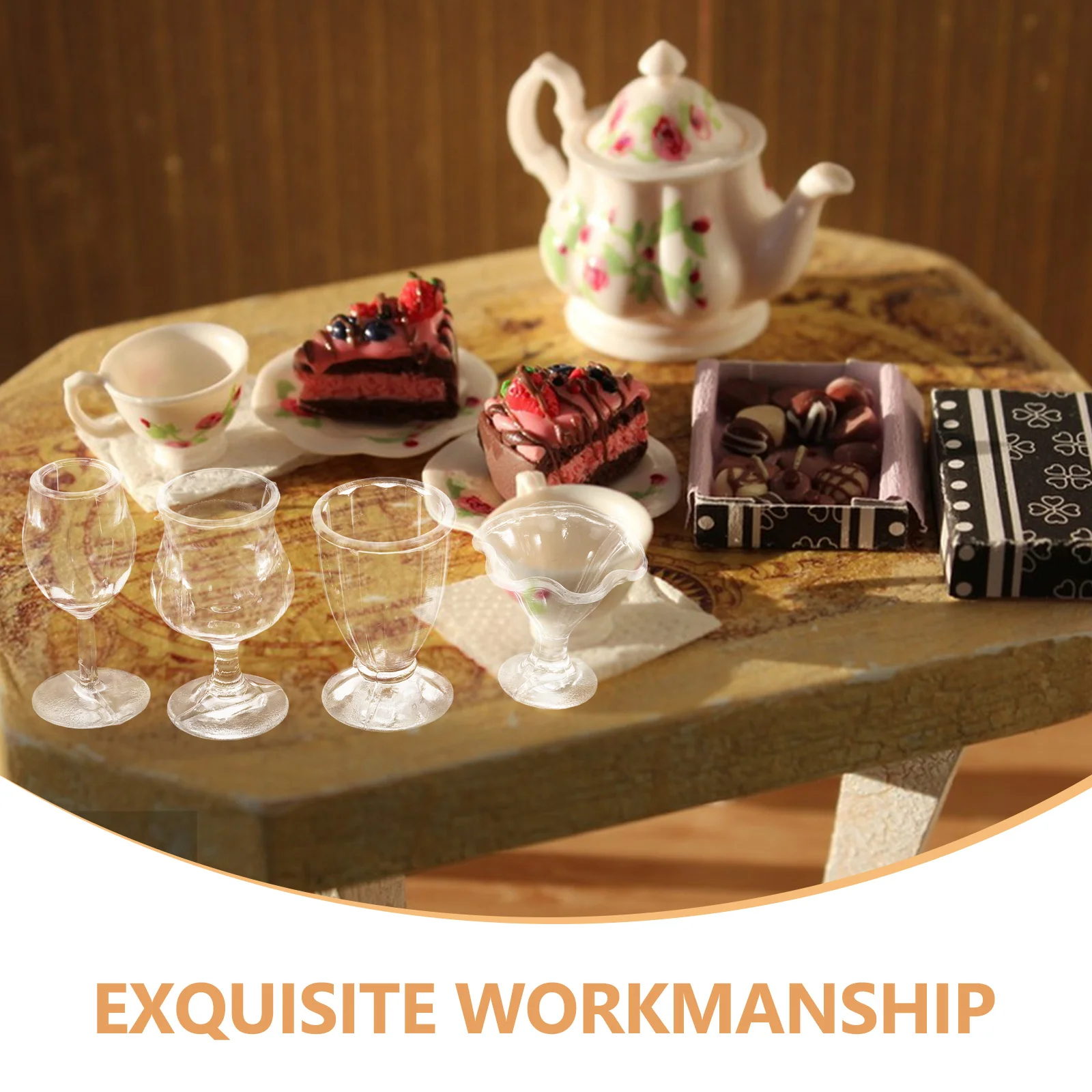 26-delige mini-ijskommen set, plastic bestek, realistisch ontwerp, veilig, duurzaam, sociale interactie, leuk, kleine ijskommen