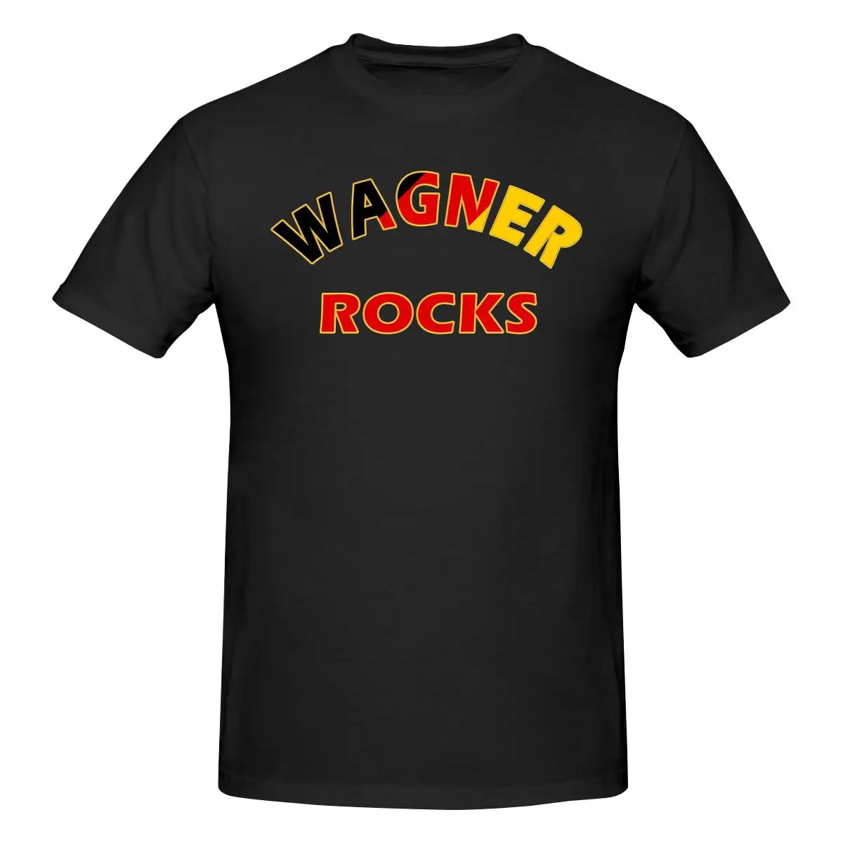 

Funny Wagner Rocks Men's Printed T-Shirt Unisex T shirtSimple