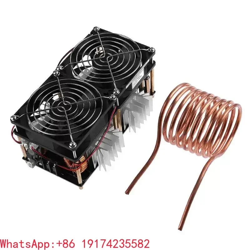 2500W High Power Tapless ZVS Induction Heating Module High Frequency Quenching Machine Medium Frequency Melting Furnace