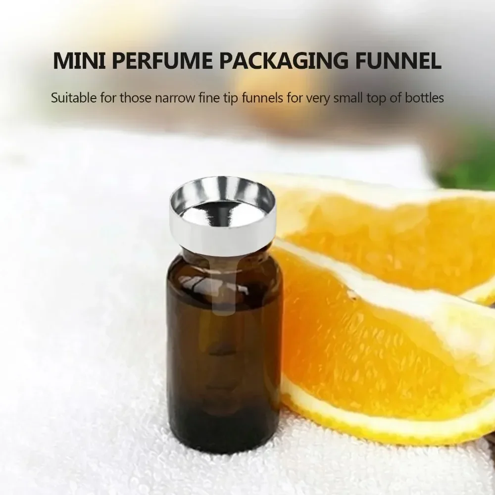 1/5/10Pcs/set Mini Small Funnel Aluminum Alloy Perfume Dispenser Liquid Dispensing Tool Toner Makeup Water Dispensing Tool
