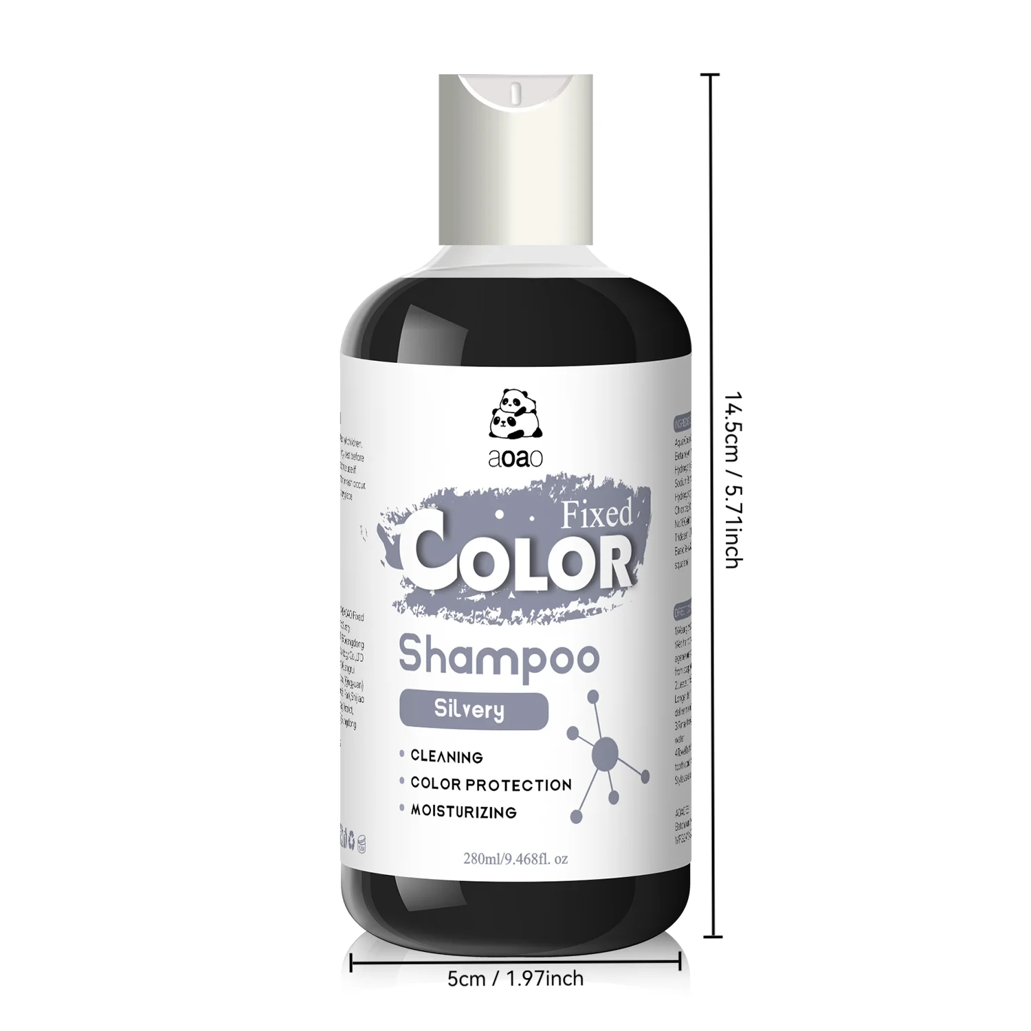 Silver color fixing shampoo cleansing hair color cleaning shampoo