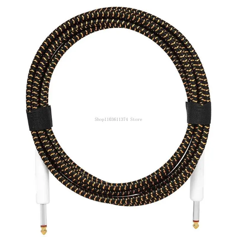 6.35mm Male to Male Connection Cable for Electric Guitar Bass Amp Violin Drum