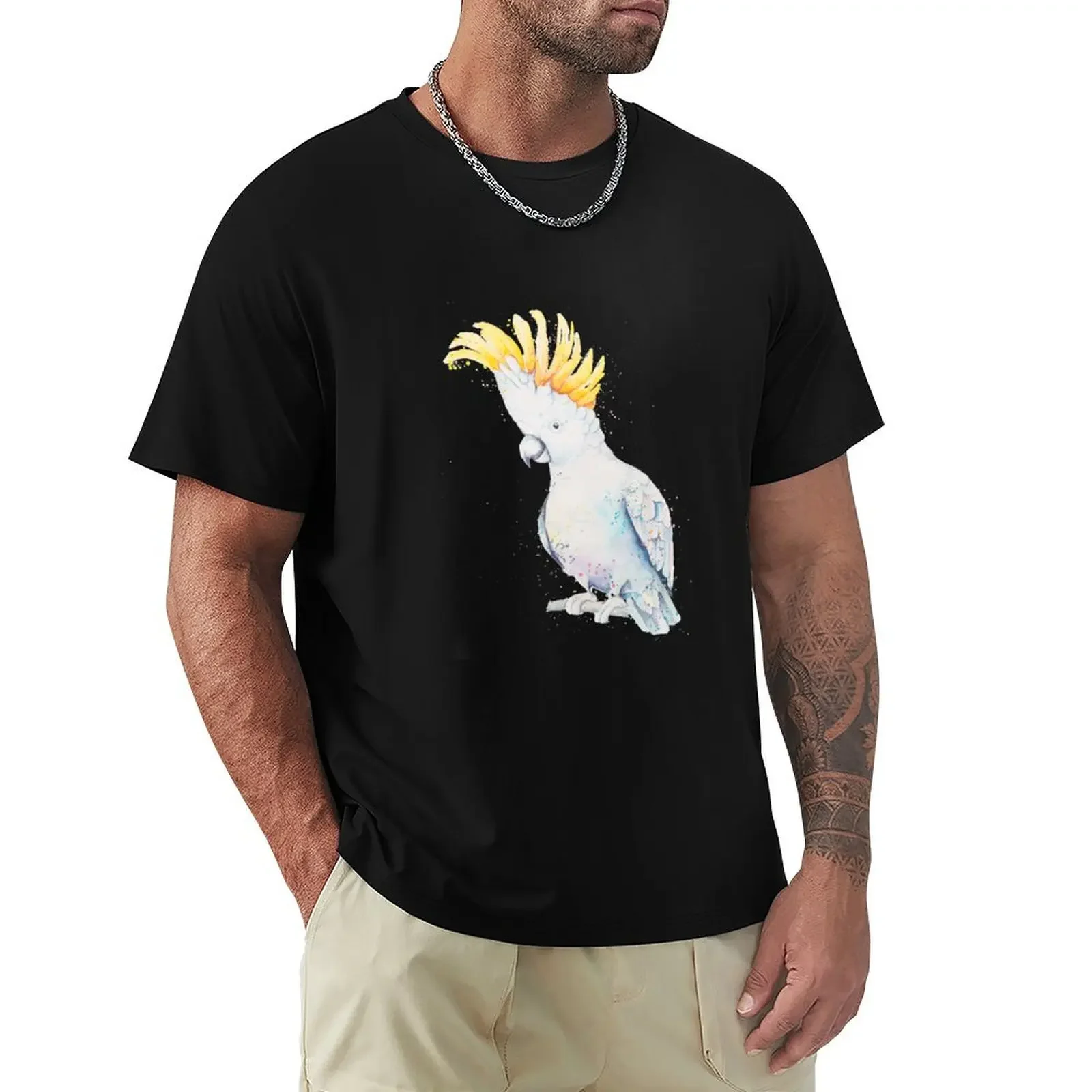 White Sulphur Crested Cockatoo T-Shirt vintage graphic tee new edition tops Men's t shirts