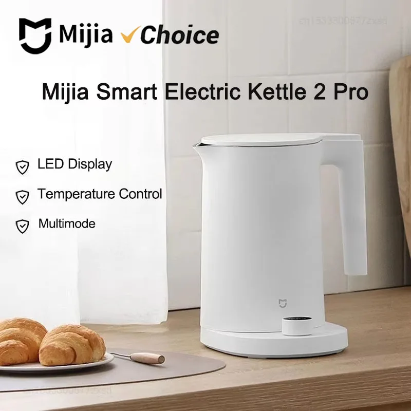 

Mijia Smart Kettle 2 Pro Electric Kettles, Kitchen Appliances, LED Display 24H Intelligent Temperature Constant Teapot