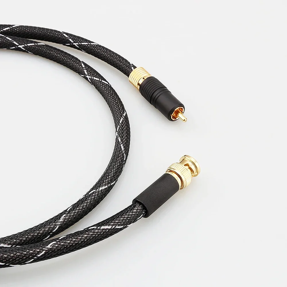 New HIFI BNC to RCA RG6 Cable 75 Ohm Coaxial Cable BNC to BNC Male Cord Adapter Connector for CCTV DVR SDI HD-SDI Camer Video AV