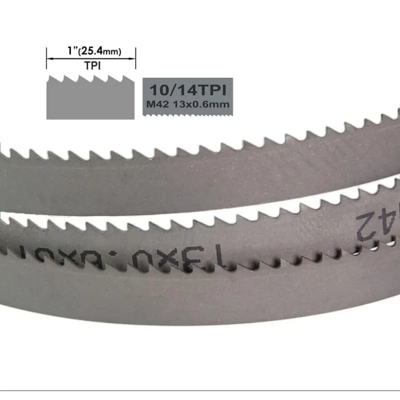 Imagem -05 - Lâmina de Serra de Fita Bimetálica M42 Unidades 1140 Lâminas de Serra de Fita Bimetálica 1140 mm x 13x0.65 mm 18 Tpi Corte de Metal para Jolde Mbs 105 v