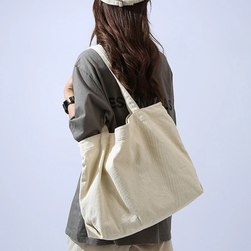 Shopping Shoulder Bag Large Capacity Hobo Bags Women Girl Versatile Canvas Tote Bag Fashion Casual Bag Shopper Handbag