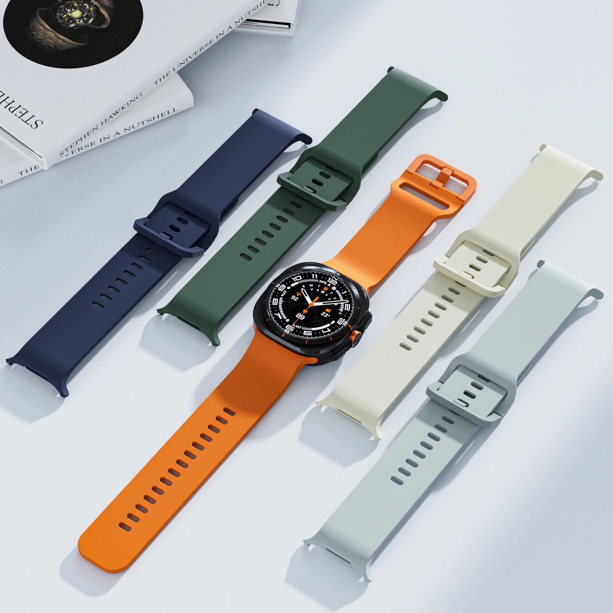 Gelang silikon asli untuk jam  - Samsung Smartwatch Ultra Accessories ulasan dan harga