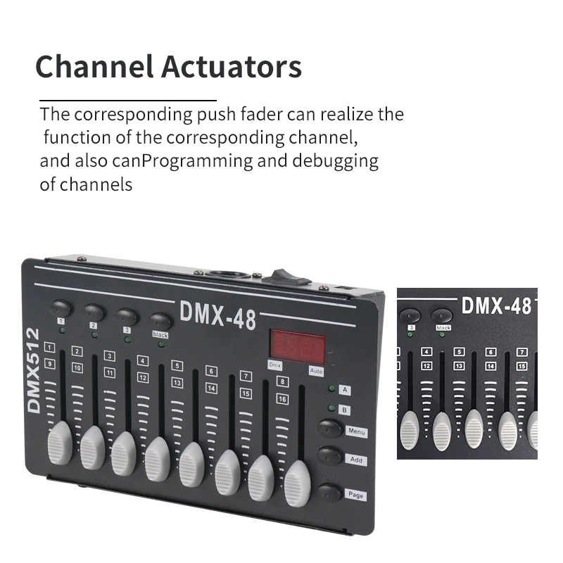 Licht DMX-48 Controller Mini Dmx Controller Podium Dimmen Dj Geluiden, Feestverlichting, Pyrotechnische Shows