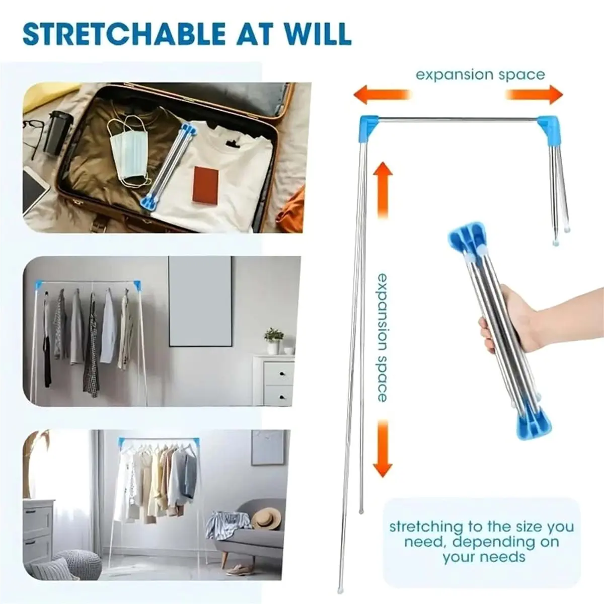 Foldable Clothes Drying Rack Clothes Dryer Space Saver Floor Standing Clothes Drying Rack for Balcony Bedroom B