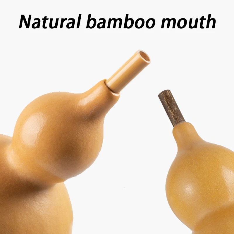 Bamboo Hulusi C/B-flat Key Professional Gourd Cucurbit Flute Children Beginner Playing Hulusi Handmade Ethnic Musical Instrument