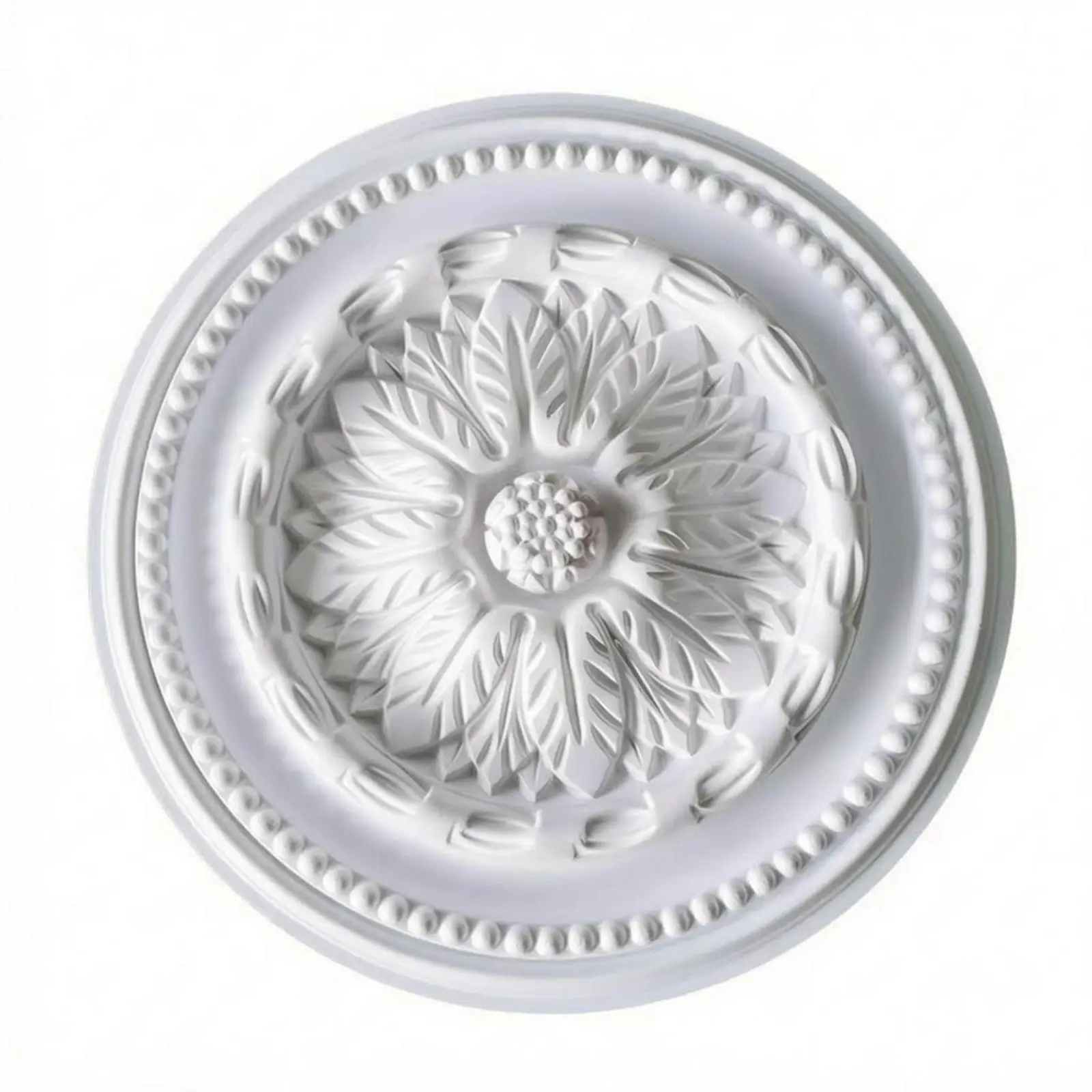 Overhead Lamp Panel Embossed Lamp Cover Medallion Raised Relief Ornate Floral Overhead Panel