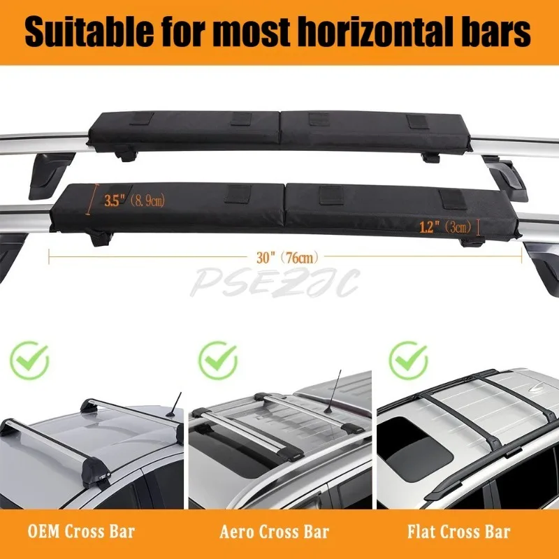 Roof Cushion Roof Soft Luggage Rack Surfboard Luggage Soft Rack Car Soft Rack Cushion Easy To Install Durable Materials