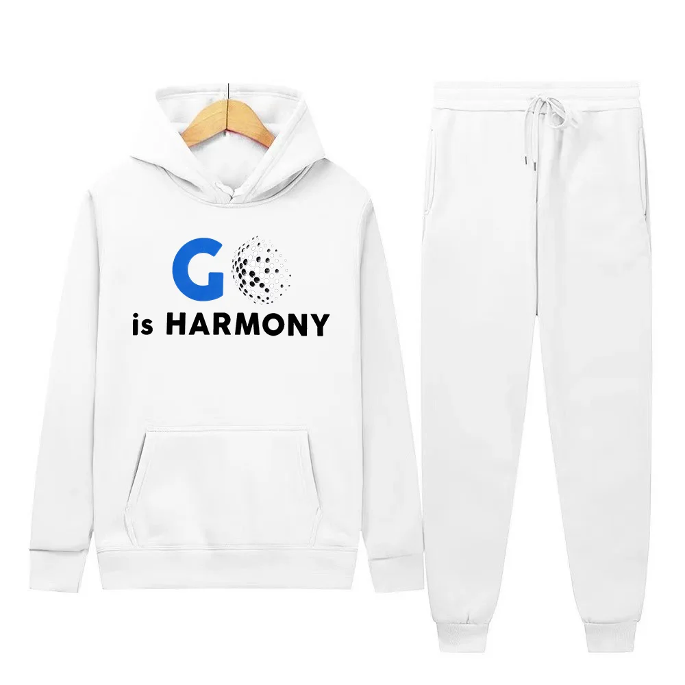 طقم هوديي كاجوال وسراويل كاجوال للرجال، طقم ملابس رياضية وسراويل رياضية للرجال والنساء، بدلة دافئة للخريف والشتاء للرجال #2