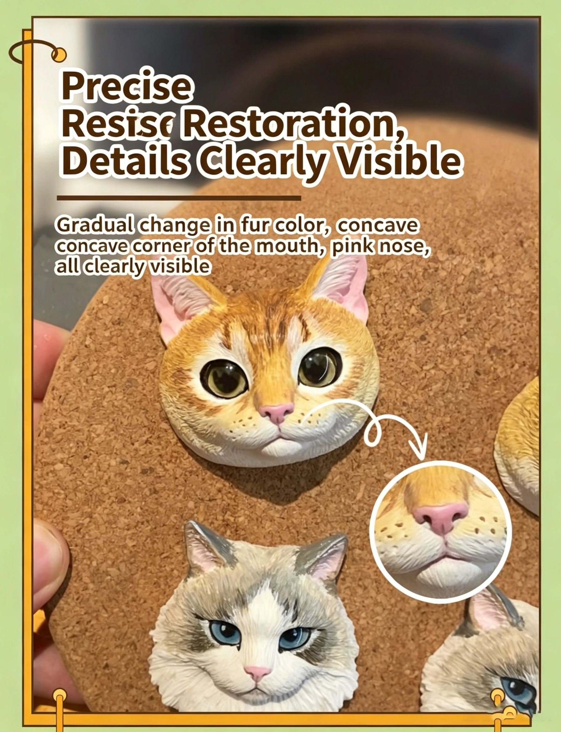 Custom Hand-painted Pet Portrait Fridge Magnet Memorial Gift_voghion.com