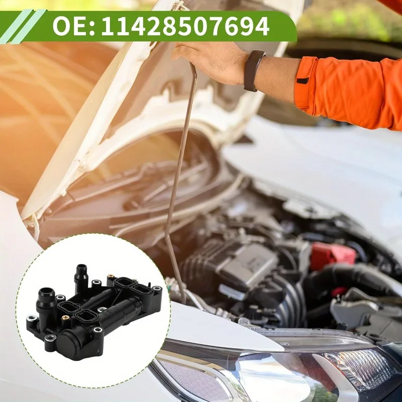 

11428507694 Термостат для BMW 328d XDrive 2014-2018: Прочный корпус термостата охлаждающей жидкости двигателя в сборе