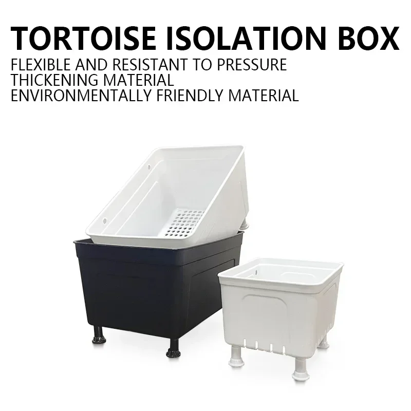 

Plastic Turtle Breeding Box Amphibians Hatching Room Lizard Kennel Habitat Container Tortoise Isolation Box Reptile Feeding Box