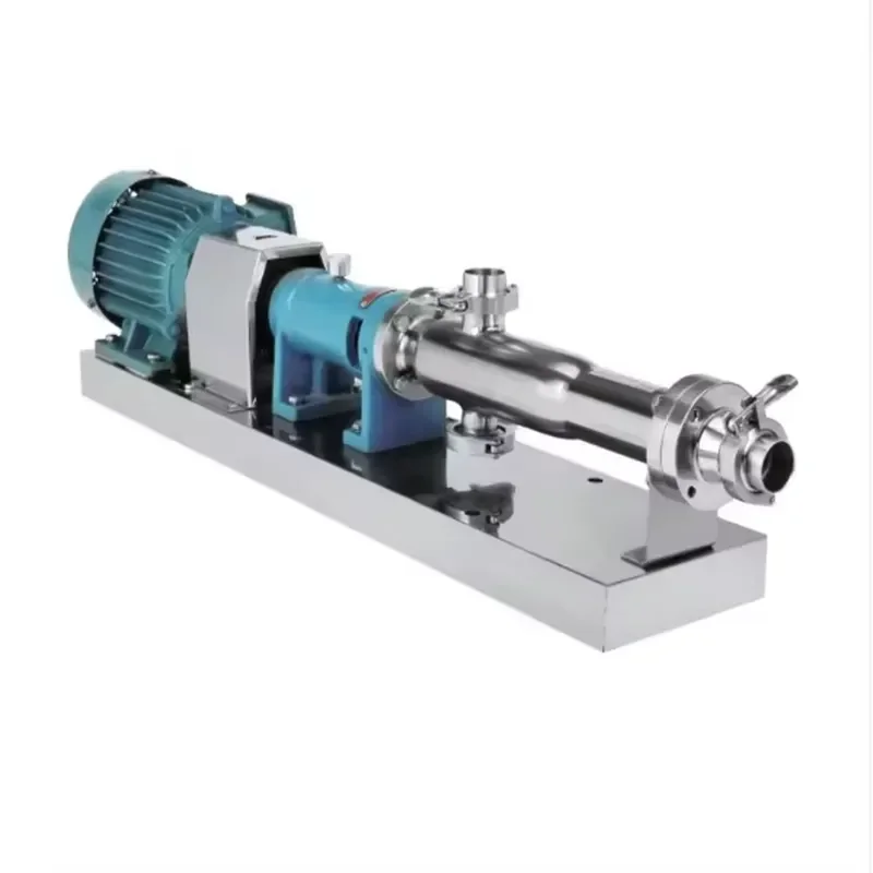 Factory Direct High Viscosity Sanitary Grade Stainless Steel Single Screw Pump with Good Self Priming Capacity