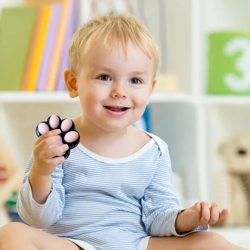 Cat Paw Squeeze Toys Cat Paw Shape Relaxing Toys Soft Bright Colors Decorative Kids Fidget Toys Relaxing Supplies