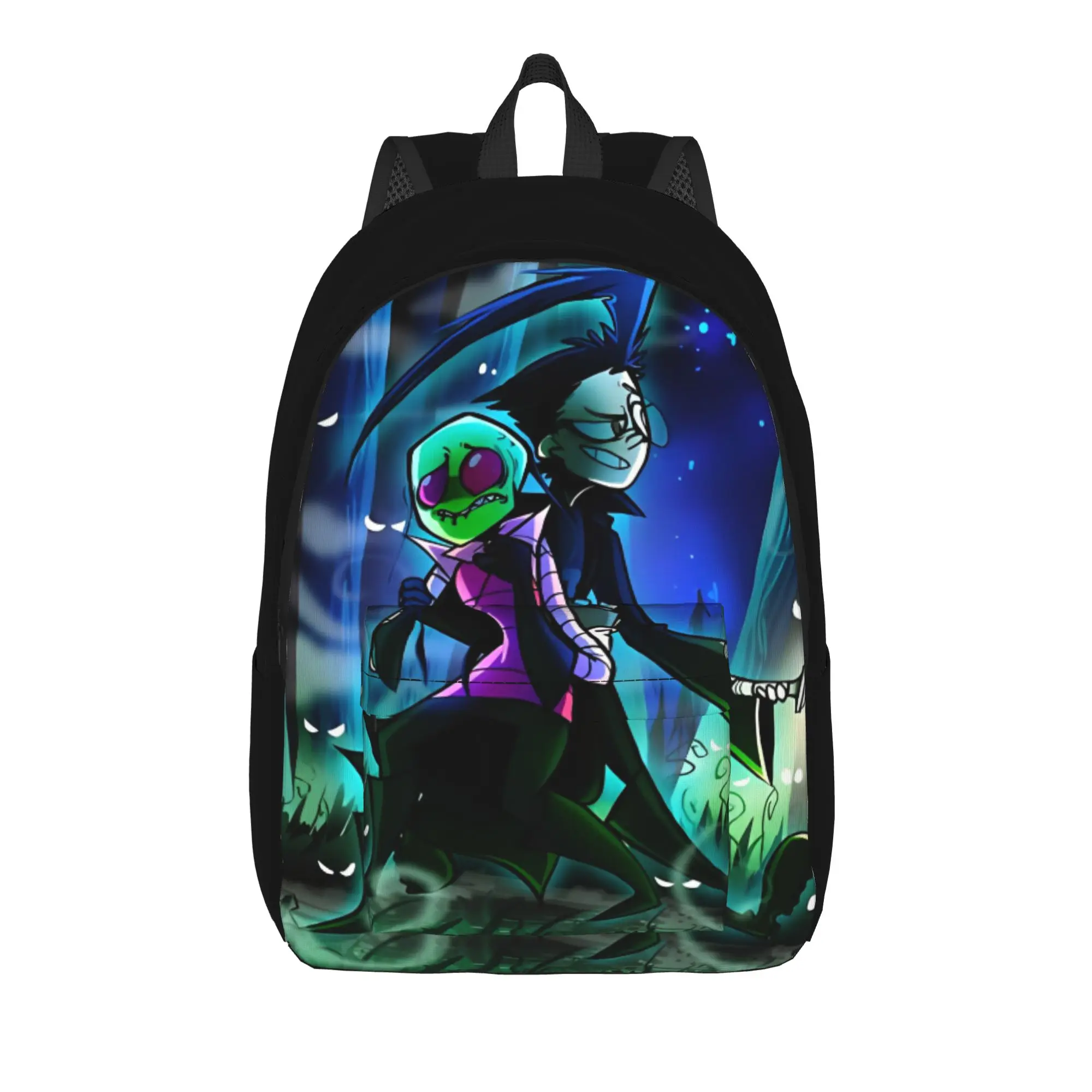 Invaders Zims Cool Backpack Lightweight Student Work Daypack for Men Women College Canvas Bags