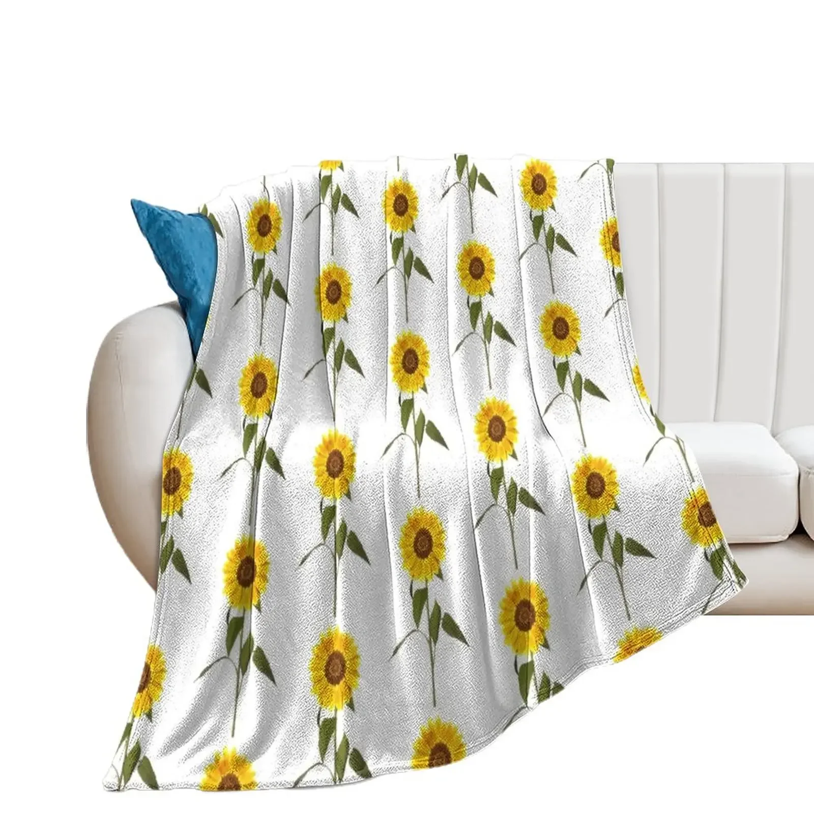 

Sunflower Drawing Throw Blanket Blankets Sofas Of Decoration Thermals For Travel Sofa Quilt Blankets