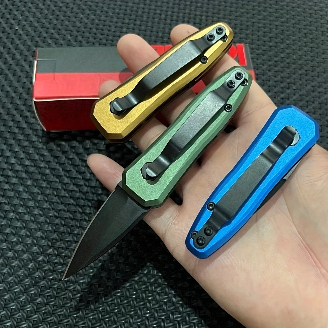 Quick-Open Pocket Knife Multi-Functional Folding Knife with Lock EDC for Camping Fishing Hunting Durable Aluminum Handle Gifts