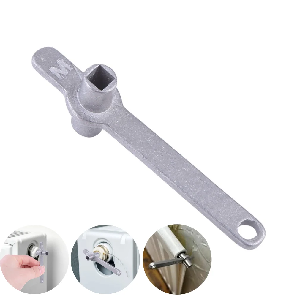 

The Ultimate Radiator Key - Dual-Sized Imperial & Metric - Premium Stainless Steel Rad Key For Efficient Heating